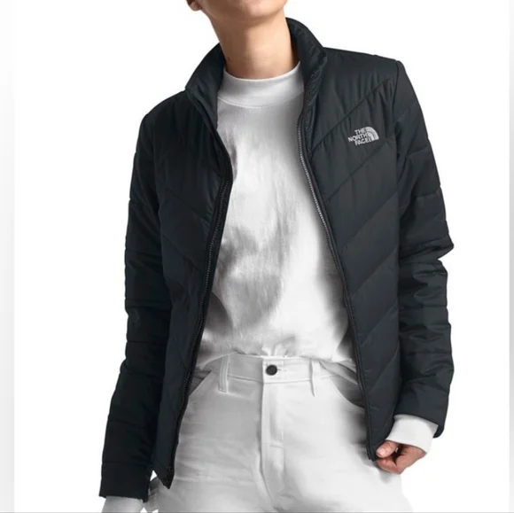 The North Face 550 Flare Goose Down Black Zip Jacket Size SP - Picture 16 of 16